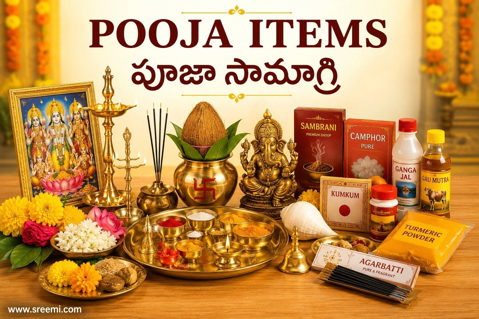 POOJA ITEMS / పూజా సామాగ్రి