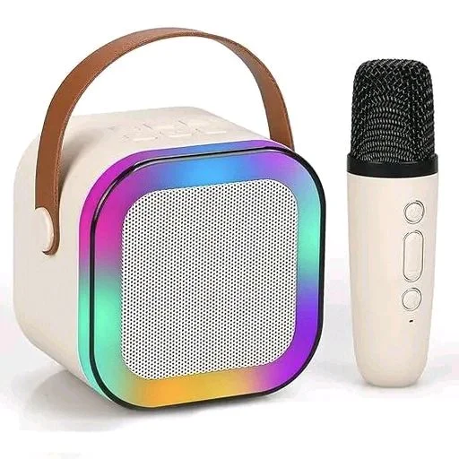 01 Mini Bluetooth Speaker with Wireless Mic, RGB Light, Type C Charging - SS02