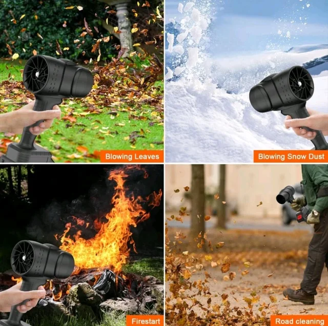 Jet Blower Cordless 48V Battery, High Power Motor Forward Curved Air Blower - SS13