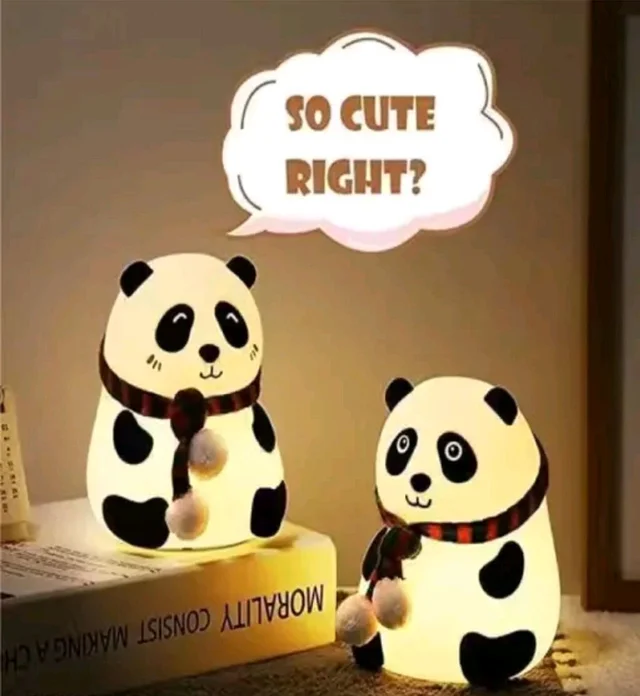 Panda Night Lamp, Rechargeable for Gifts girls and boys - SS26