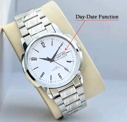 Fancy Analog Watch with Date, Steel Chain Analog Watch - SS41