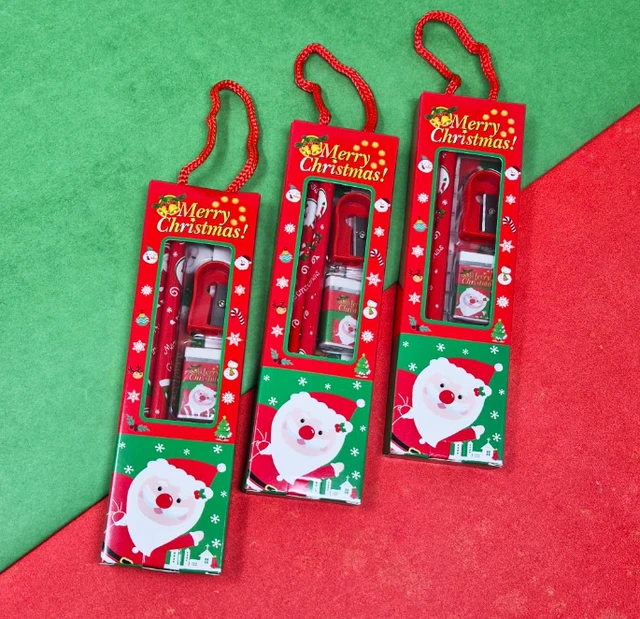 Merry Christmas Stationery Giftset set of 12pc - 22.6 x 17.3 x 6.9 cm