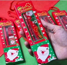 Merry Christmas Stationery Giftset set of 12pc - 22.6 x 17.3 x 6.9 cm