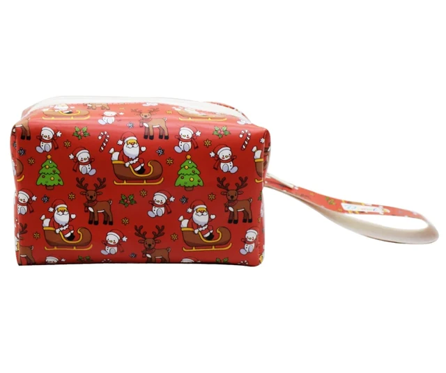 Christmas Theme Multipurpose Pouch for Kids Party Return Gifts set of 3pc