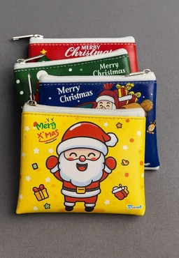 Christmas Holiday Coin Purse Collection set of 4pc