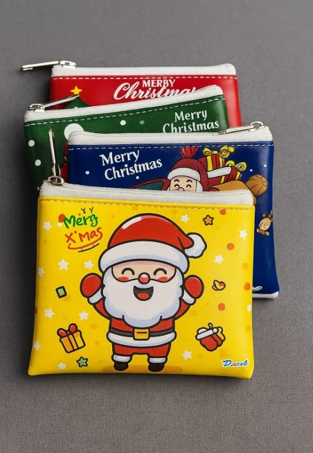 Christmas Holiday Coin Purse Collection set of 4pc