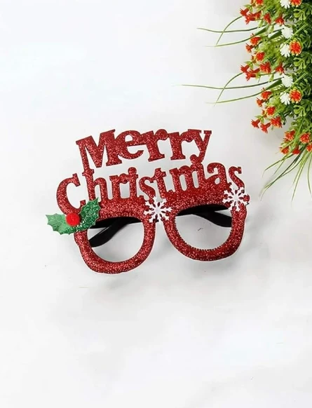 Christmas Eyeglasses/Goggles Merry Christmas Party Props (Set of 2)