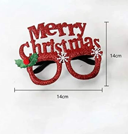 Christmas Eyeglasses/Goggles Merry Christmas Party Props (Set of 2)