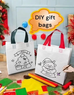 piece Christmas theme Reusable Hand Carry Bags (set of 12)