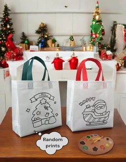 piece Christmas theme Reusable Hand Carry Bags (set of 12)