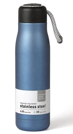 Stainless Steel Vacuum Flask 500ml | Double Wall Insulated Hot & Cold Water Bottle | Leak-Proof BPA-Free Steel Thermos for Travel, Office, Sports & Home (Multicolor)