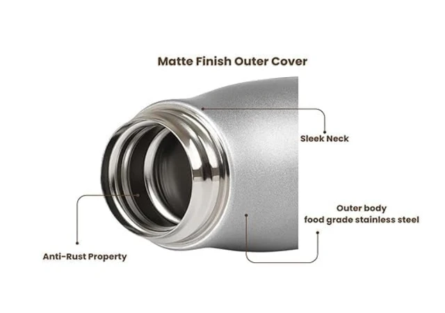 Stainless Steel Vacuum Flask 500ml | Double Wall Insulated Hot & Cold Water Bottle | Leak-Proof BPA-Free Steel Thermos for Travel, Office, Sports & Home (Multicolor)