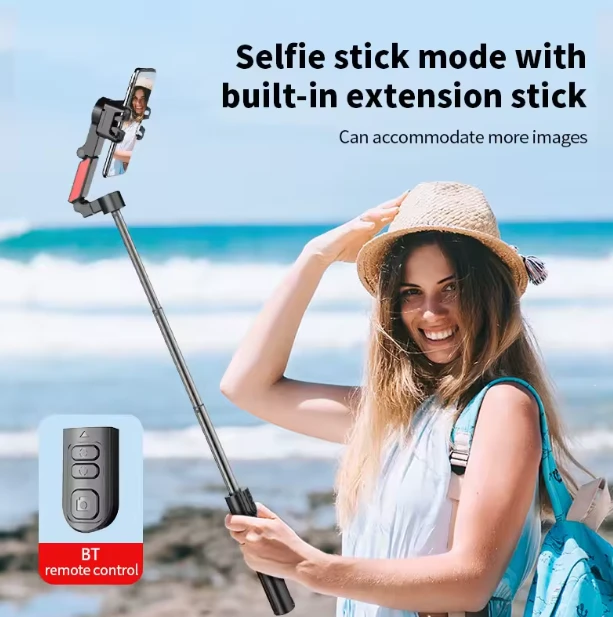 C10 Selfie Stick Handheld AI Face Tracking Selfie Stick Tripod Stand With Wireless Remote Control