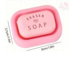 Erasers - Soap Shaped Erasers Mini Bathing Cute Design for Kids, Home. School, Return Gifts - Multicolor (set of 6pc)