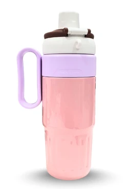 750ml Insulated Water Bottle - Hot & Cold Double Wall Tumbler with Handle, Straw & Spout Lid for Gym, Office, Travel