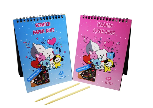Scratch Art Book with Wooden Stylus Birthday Return Gift for Kids of All Age Group.