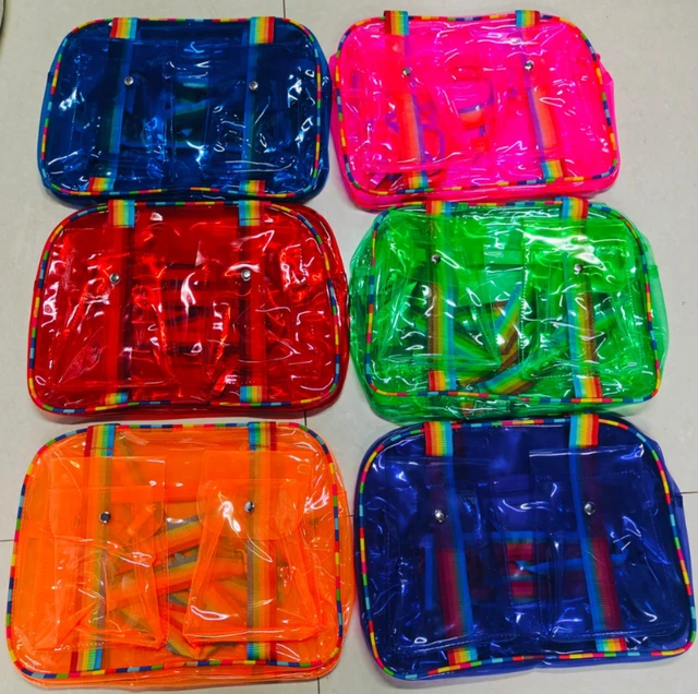 Double pocket Neon Jelly Bag