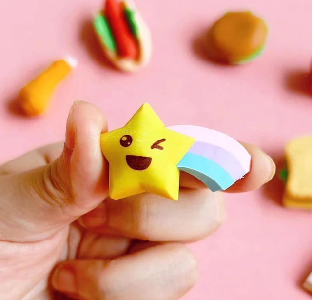Space Astronaut Shape Erasers for Kids, Non-Toxic & Smudge-Free, Stylish Eraser, Rubber Pencil Eraser, Birthday Party Favors | Stationary Set for Boys & Girls