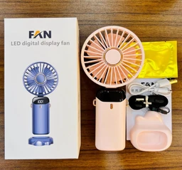 Mini Handheld Fan Battery Operated Small Personal Portable Fan Speed Adjustable USB Rechargeable Fan Cute Design Powerful for Stylish Kids Girls Women Men Indoor Outdoor Travelling