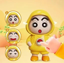 Cartoon Face Changing keychain Doll spin Keychain