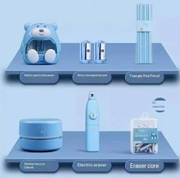 Electric Stationery with Hut Shape Piggy Bank Pack of 1