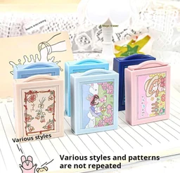 Fun Magic Box Pencil Eraser Cute Drawer Modle Rubber Eraser for Kids, Girls School Student, Return Birthday Gift Magic Box Shaped Erasers-4 Pcs., Multi-Color