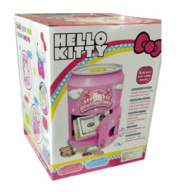Battery Operated Cylinder ATM Safe Kids Piggy Saving ATM Bank with Electronic Lock Coin Bank Cash Deposit ATM Cartoon for Kids Coin Bank