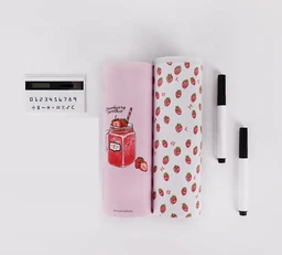 Multipurpose Pencil Box with Solar Calculator/Pencil Box for Student/Big Size Cartoon Printed Pencil Case, Birthday Gift for Kids - Multicolour (Pack of 1)