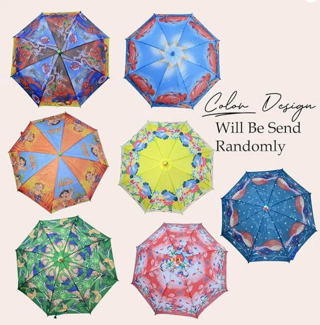 Cartoon Character Kids Umbrella for Boy| Unique Cartoon Design UV Protective Umbrellas for Boys and Girls (Random Color) Pack of 1