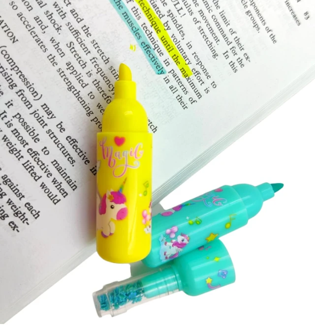 Unicorn Highlighter For Boys/Highlighter Marker Pen For Kids Stationery Pen For Study Return Gifts