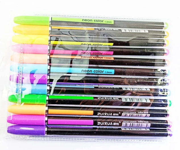 Gel Pens Set Color Gel Pens,Glitter, Metallic, Neon Pens Set Good Gift For Coloring Kids Sketching Painting Drawing ((Highlighter Neon Pen))