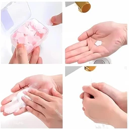 Apple Shape Paper Soap Sheets – Portable Disposable Hand Soap for Travel, Camping, and Outdoor Use (multi color 50 Sheets Each)