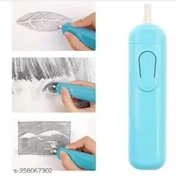 Electric Battery Operated Eraser Set with Refills, Multi-Color, Art Drawing and Sketching Tool