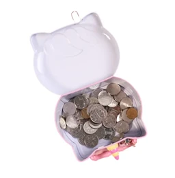 Unicorn Modern Piggy Bank Cartoon House Saving Pot Coin Bank Money Bank Saving Coin Box With Lock Gift Toy For Kid Children, Pink