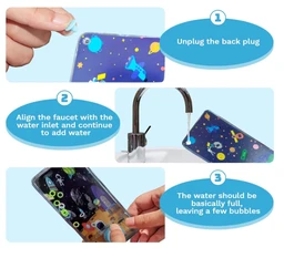 Space Theme Handheld Water Game Water Bubble Ring Toss Anxiety Toys Aqua Toys Travel Family Games Ideal Gift for Kids Boys and Girls Kids