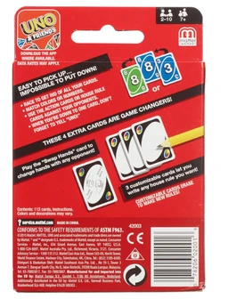 Mattel Uno Playing Card Game for 7 Yrs and Above for Adult,Set of 112 Cards, Multicolor