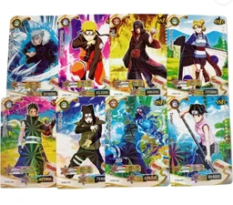 Gift Collection Pack Of 4 Naruto Itachi Sasuke Booster Playing Cards Game Anime Naruto Card (Multicolor)