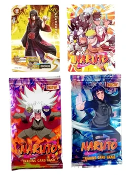 Gift Collection Pack Of 4 Naruto Itachi Sasuke Booster Playing Cards Game Anime Naruto Card (Multicolor)