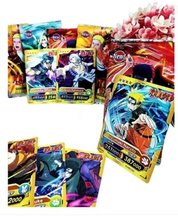Gift Collection Pack Of 4 Naruto Itachi Sasuke Booster Playing Cards Game Anime Naruto Card (Multicolor)