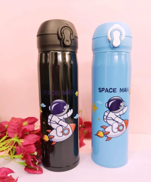 water bottle Water Bottle For Boys (1 pcs) Space Water Bottle for Kids - BPA-Free, Leak-Proof, and School and Outdoor for Kids Girls & Boys Birthday Return Gifts