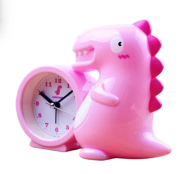Dinosaur Shape Table Alarm Clock for Kids Study Room Students Table Clocks for Home & Office