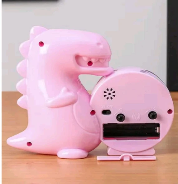 Dinosaur Shape Table Alarm Clock for Kids Study Room Students Table Clocks for Home & Office