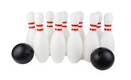 bowling play set- indoor hand bowling toy play game for kids- Multi color