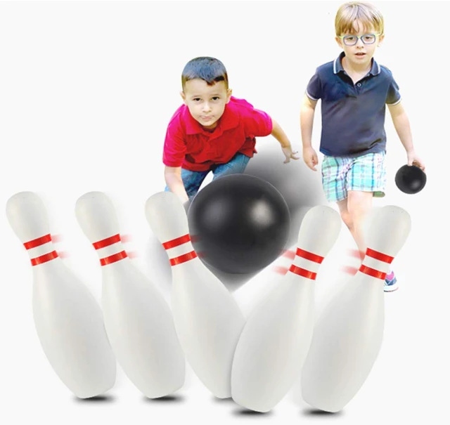 bowling play set- indoor hand bowling toy play game for kids- Multi color