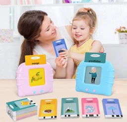 Rechargeable Early Education 224 Talking Flash Card Learning Device Machine Toy with Sound for +3Years Kids|Boys|Girls (Color-Multi).