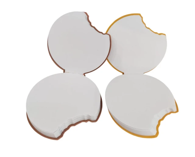 Lotos Biscuit Silicone Diary – Scented Round Cookie Design, Set of 2 (Brown & Yellow), Fun & Unique Notebook for Kids & Students