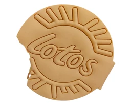 Lotos Biscuit Silicone Diary – Scented Round Cookie Design, Set of 2 (Brown & Yellow), Fun & Unique Notebook for Kids & Students