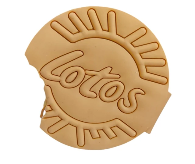 Lotos Biscuit Silicone Diary – Scented Round Cookie Design, Set of 2 (Brown & Yellow), Fun & Unique Notebook for Kids & Students