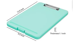Box Type A4 Clip Pad, Clipboard with Storage Case for Paper and Document Storage Usefull in Office and Education (Multicolour Pack of 1)