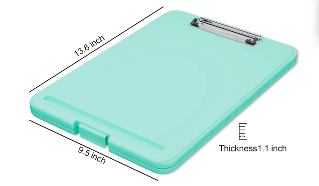 Box Type A4 Clip Pad, Clipboard with Storage Case for Paper and Document Storage Usefull in Office and Education (Multicolour Pack of 1)